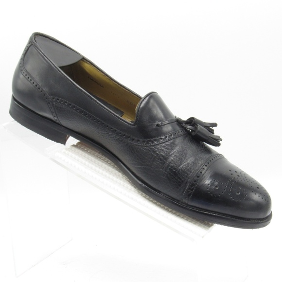 Mezlan Havana Size 10.5 Black Loafers Mens C3A C19